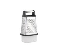 MasterClass Stainless Steel Box Grater with Container, 23 cm (9 Inch),Black