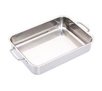 MasterClass Stainless Steel Deep and Heavy Duty 37cm x 23cm Roasting Pan
