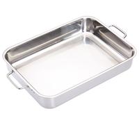 Master Class Stainless Steel Heavy Duty 37cm x 27cm Roasting Pan