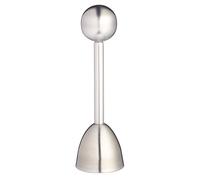 MasterClass Stainless Steel Egg Topper with Gentle Tug of Spring-loaded Knob