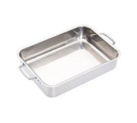 MasterClass Stainless Steel Heavy Duty 32cm x 23cm Roasting Pan