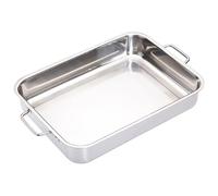 MasterClass Stainless Steel Heavy Duty 37cm x 27cm Roasting Pan