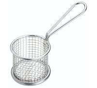 MasterClass Stainless Steel Mini 8.5cm Frying Basket in Silver Masterclass Silver