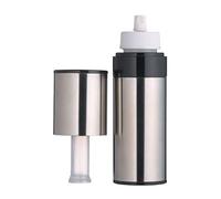 MasterClass Stainless Steel Oil Mister Spray Bottle, 150 ml (5.5 fl oz), Silver/White
