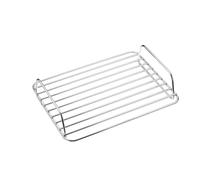 KitchenCraft MasterClass Large Stainless Steel Roasting Rack, Metallic, 32 x 23.5 cm