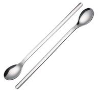MasterClass Stainless Steel Soda Spoon/Ice Cream Sundae Spoon, 22 cm (Set of 2)