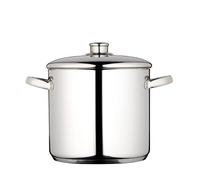 MasterClass Stainless Steel Stockpot with Lid, 22cm, 7 Litre, Silver