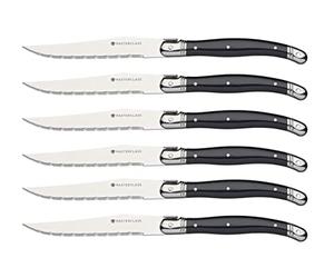 MasterClass Steak Knive Set of 6, Stainless Steel, 1.2 x 1.6 x 23 cm ( 0.5 x 0.6 x 9"), Silver