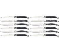 MasterClass Steak Knive Set of 6, Stainless Steel, 1.2 x 1.6 x 23 cm (0.5 x 0.6 x 9), Silver (Pack of 2)