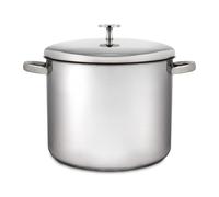 MasterClass Stock Pot With Lid 11L, Induction-Safe, Stainless Steel, Silver