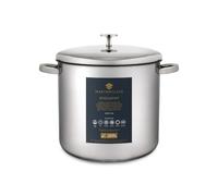 MasterClass Stock Pot With Lid 8.5L/24cm, Induction-Safe, Stainless Steel, Si...