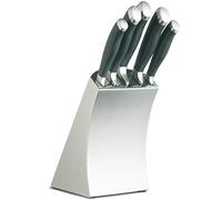 MasterClass Trojan Five Piece Knife Set and Stainless Steel Block