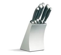 MasterClass Trojan Five Piece Knife Set and Stainless Steel Block
