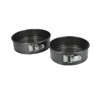 MasterClass Twin Pack - Non-Stick 20cm and 23cm Spring Form Pans - Grey - Steel - Baking Tin