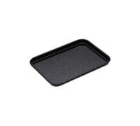 MasterClass Small Baking Tray, Scratch Resistant Vitreous Enamel and Induction Safe, 1 mm Thick Steel, 24 x 18 cm, Black