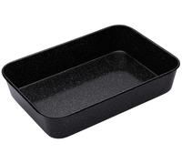 MasterClass Vitreous Enamel Roasting Pan in Black Masterclass Black