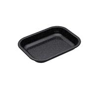 MasterClass Vitreous Enamel Roasting Tin, Induction Safe 1mm Steel with Scratch Resistant Coating, Small (27 x 21 x 4cm), Black