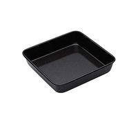 MasterClass Vitreous Enamel Square Baking Tin, Scratch Resistant, 23cm | Square Oven Tray, Non-Stick Vitreous Enamel Coating, Small Roasting Tin, Square Cake Tin, Hardwearing Bakeware