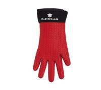MasterClass Waterproof and Heat-Resistant Silicone Oven Glove with Fingers - Red