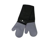 Masterclass Waterproof Silicone Grey And Black Double Oven Gloves Black/Grey