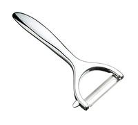 MasterClass 'Y' Potato Peeler, Stainless Steel Vegetable Peeler for Kitchen with Swivel Blade and Ergonomic Handle, Dishwasher Safe, Silver