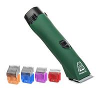 Masterclip Briard Cordless Dog Clippers - Rechargeable Dog Grooming Set with Premium 10 Blade & 4 Metal Comb Guides - Suitable for Dogs with a Double Coat
