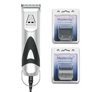 MASTERCLIP Fox Terrier Dog Clippers, Mains Powered Professional Grooming Set with 3 x Premium A5 Blades (10, 7 & 5 Skip), Ideal for Clipping Dogs with a Dense, Wiry Coat