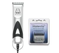 MASTERCLIP Leonberger Dog Clippers, Mains Powered Professional Grooming Set with 2 x Premium A5 Blades (10 & 4 Skip), Ideal for Clipping Dogs with a Dense Thick Double Coat