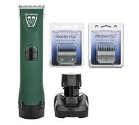 Masterclip Scottish Terrier Cordless Dog Clippers - Rechargeable Professional Grooming Set with 3 x Premium A5 Blades (10, 5F & 5 Skip) - Suitable for Dogs with a Double Coat