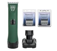 Masterclip Wirehaired Dachshund Cordless Dog Clippers - Rechargeable Professional Grooming Set with 3 x Premium A5 Blades (10, 4F & 4 Skip) - Suitable for Dogs with a Wiry Coat