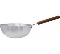 Mastercook Aluminium Deep Biryani Pan with Wooden Handle 24cm Restaurant Catering Home