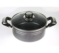 Mastercook Heavy Duty Non Stick Ceramic Coated Casserole with Glass Lid (26cm)