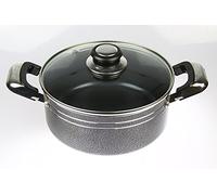 Mastercook Heavy Duty Non Stick Ceramic Coated Casserole with Glass Lid (34cm)