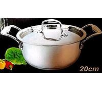 Mastercook Longlife Cookware Stainless Steel Casserole Heavy Duty Capsule Bottom (28 cm / 10.8 litres)