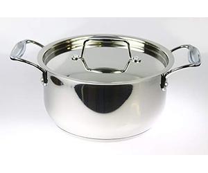 Mastercook Longlife Cookware Stainless Steel Casserole Heavy Duty Capsule Bottom (30cm / 12.5 litres)