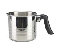 Mastercook Stainless Steel Induction Milk Pot 1.2L - 12cm / 1.8L - 14cm Stainless Steel Milk Pan With Pouring Lip (1.2 Litre - 12cm)