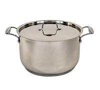 Mastercook Stainless Steel Ovenproof Casserole Stock Stew Soup Pot Pan Saucepan (28cm - 10.8Ltr)