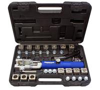 Mastercool 72475-PRC Universal Hydraulic Flaring Tool Set with Tube Cutter, Blue and Silver