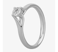 Mastercut Moondance Platinum 0.25ct Four Claw Diamond Solitaire Ring C14RG001 025P