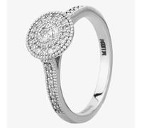 Mastercut Vintage 18ct White Gold 0.30ct Diamond Cluster Ring C6RG003 030W