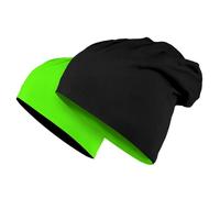 Masterdis Jersey Reversible Printed Slouch Beanie Long Winter Hat