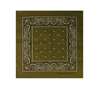 MasterDis Mstrds Bandana 50x50 Cm 100% Cotton Wristband Paisley Olive