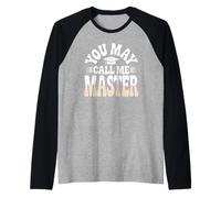 Mastered it You May Call Me Master Grad Cap Graduation 2025 Raglan Baseball Tee