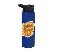 Mastered The Architect Life Funny Architect Saying Stainless Steel Insulated Water Bottle