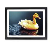 Masterful Duck Framed Wall Art Print A2 Black