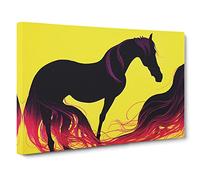Masterful Horse Canvas Wall Art Print 30x20 Inch