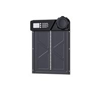 MASTERFUN Aluminium Automatic Chicken Flap, Intelligent Pinch Protection, Electric Chicken Flap with Waterproof Large Display, Timer, Manual, Battery Operated, Black, Large Size