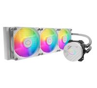 MasterLiquid 360 Core 360mm AIO White Edition,Liquid Cooler, 3 * 120mm ARGB&PWM Fans, 360mm Radiator for AMD Ryzen AM5/AM4/AM3, Intel LGA1700/1200/115X
