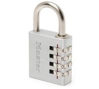 MasterLock 7640D Combination Padlock in Aluminium Grey 4 x 7.8 x 1.5 mm NEW-NEW-
