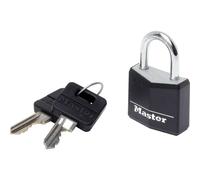 Masterlock Aluminium Vinyl Padlock 30mm Black Standard